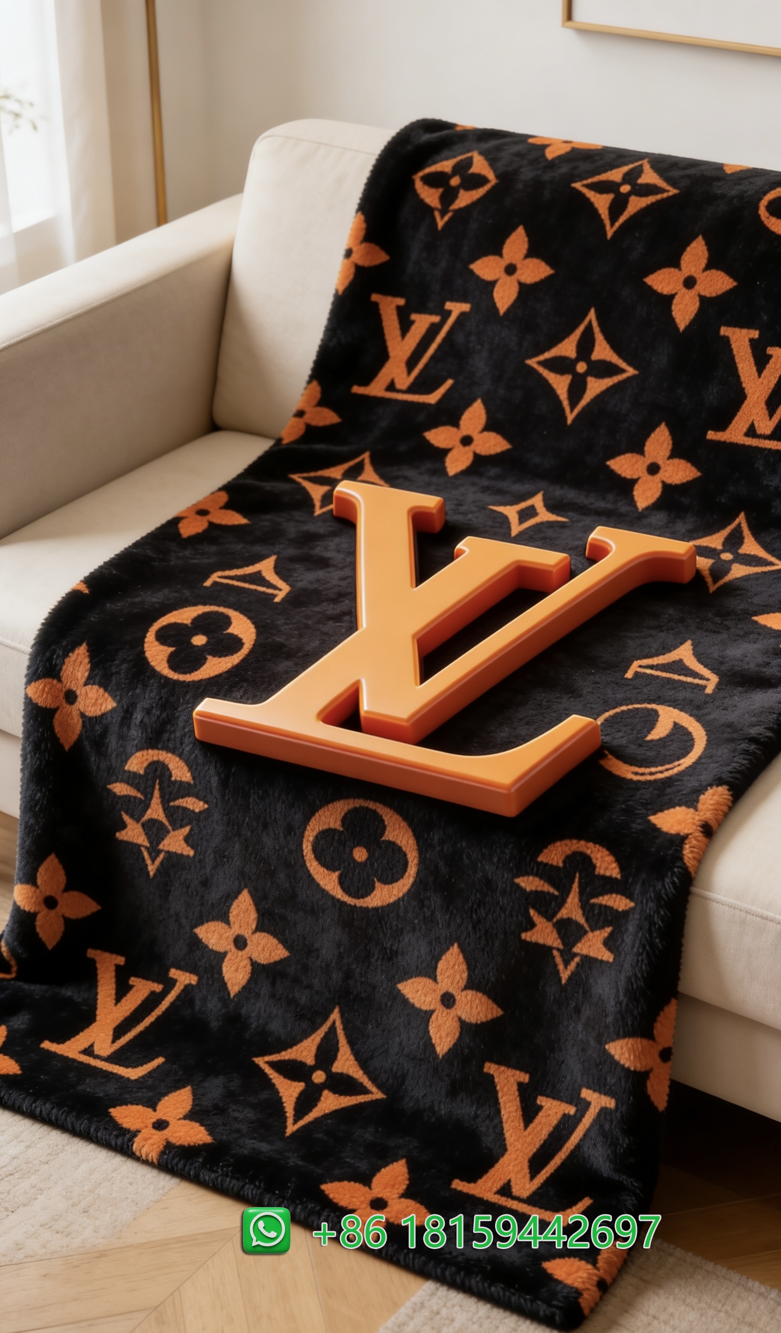 Louis Vuitton Throw Blankets